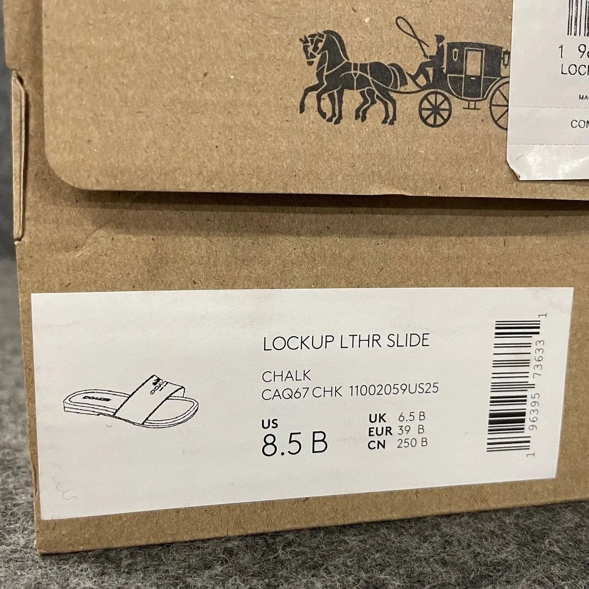 Coach Lockup Leren Slide Sandalen