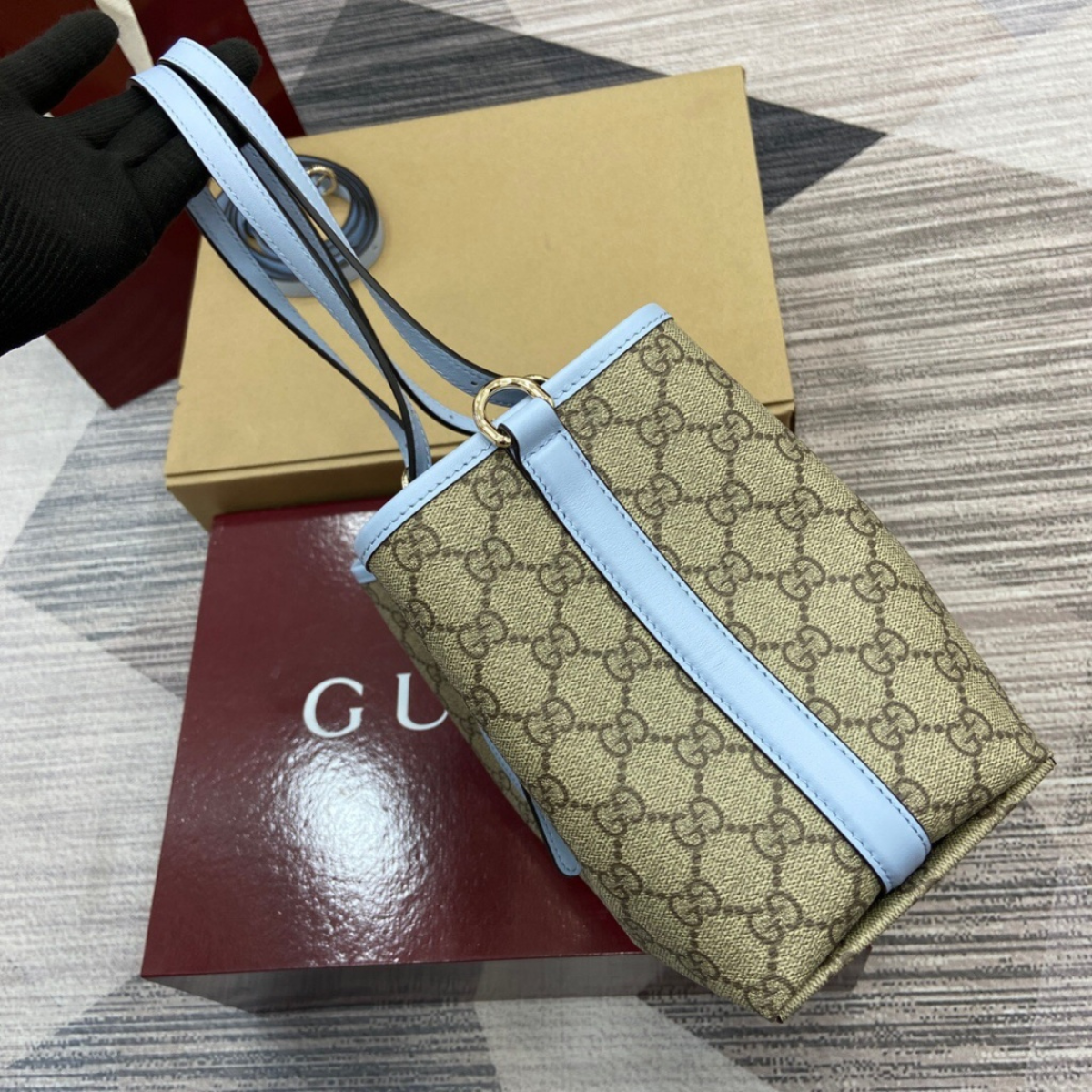 Gucci – Large GG Emblem Shopper-tas
