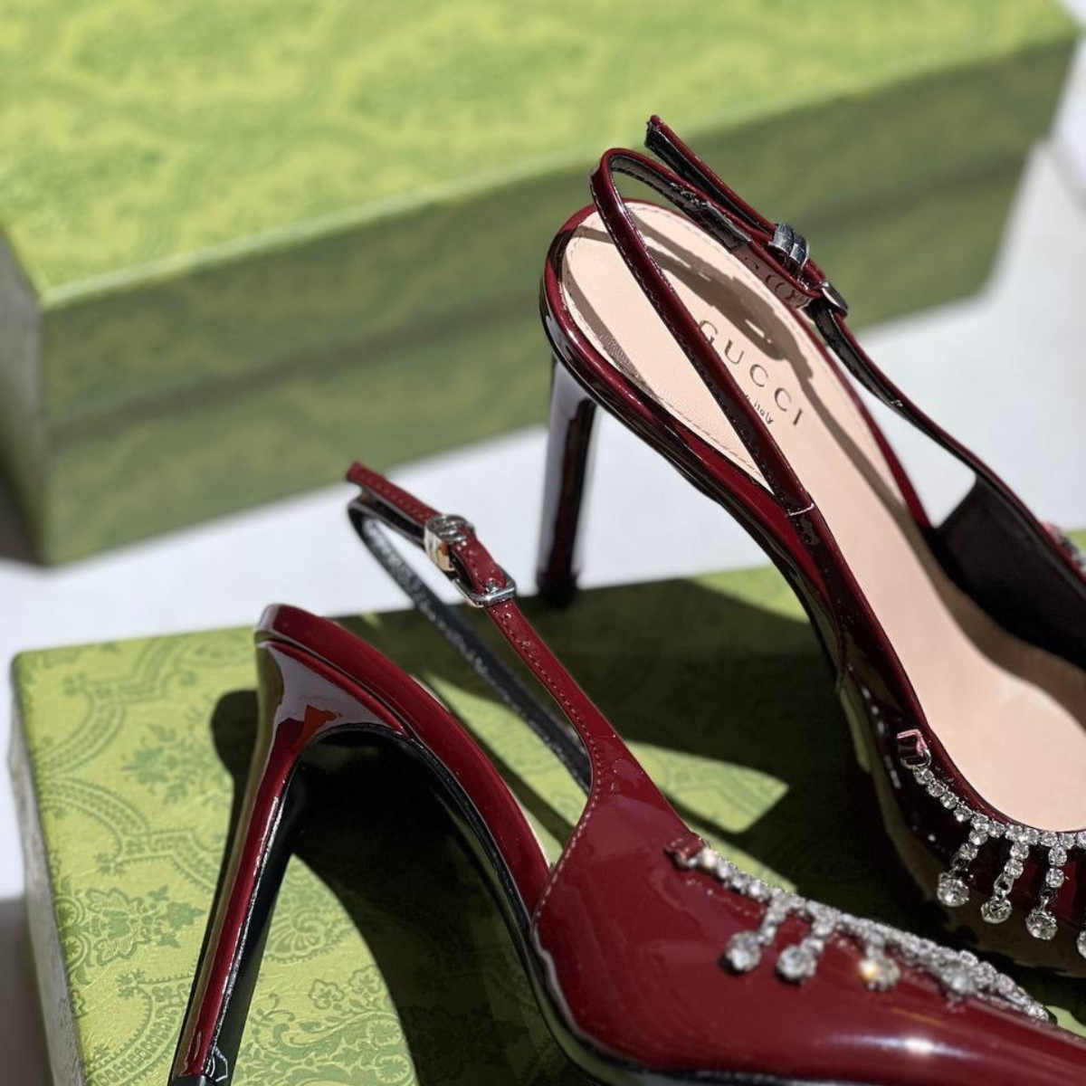 Gucci – Jackie 1961 Bordeaux & Guinevere Pumps Set