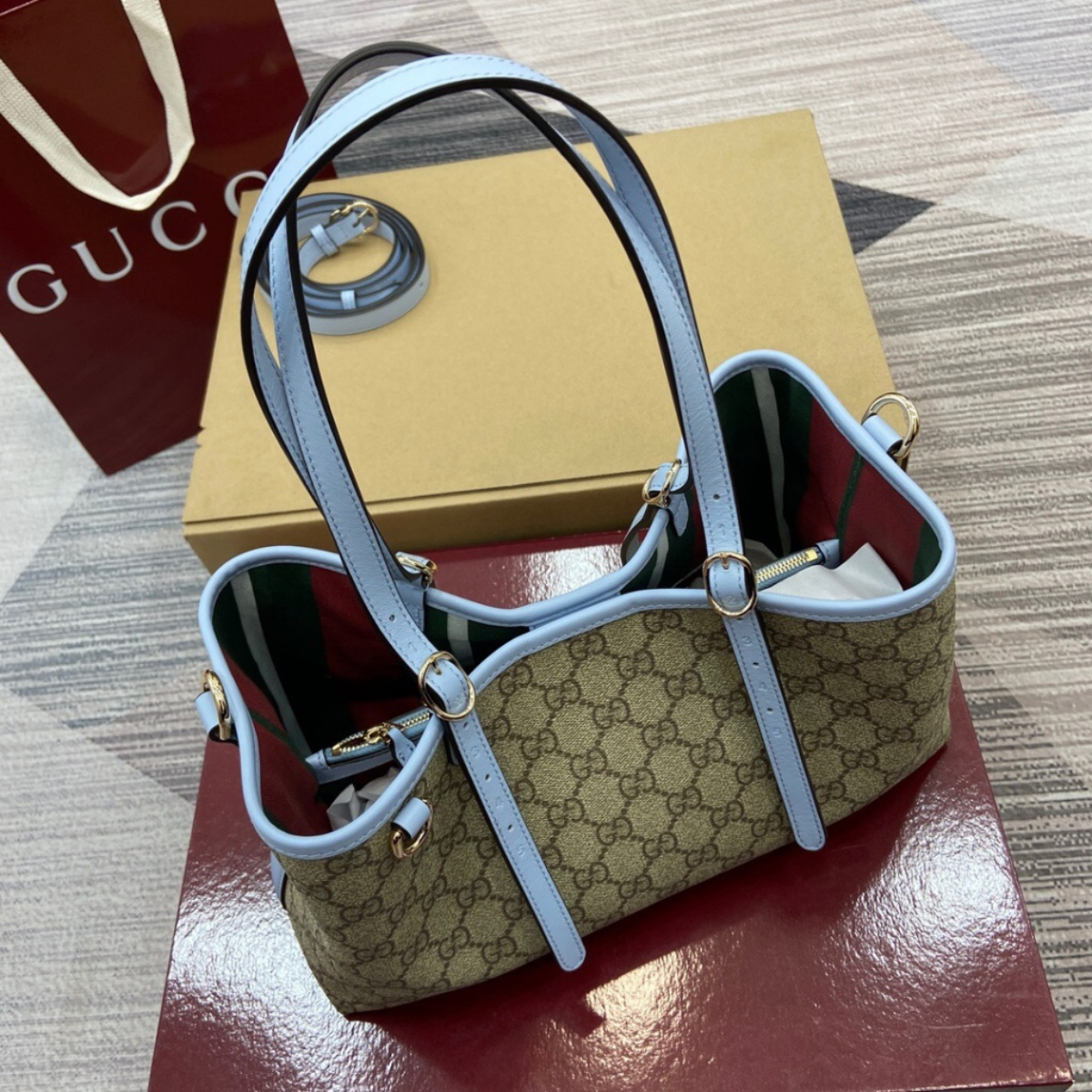 Gucci – Large GG Emblem Shopper-tas