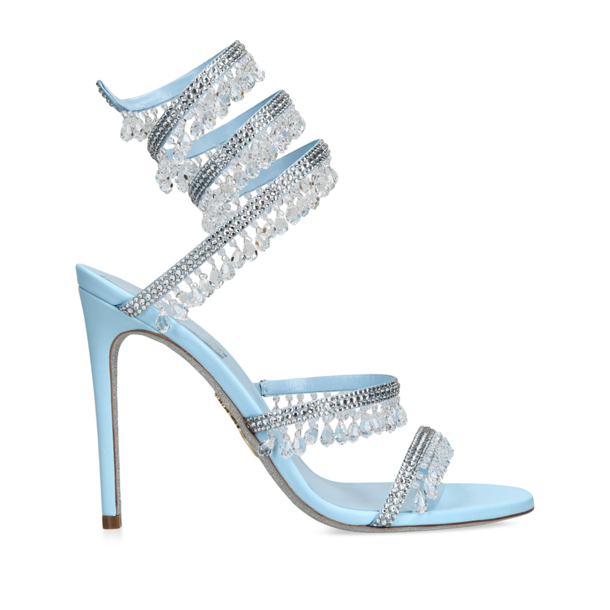 René Caovilla – Blue Chandelier Sandalen met hak 105 mm
