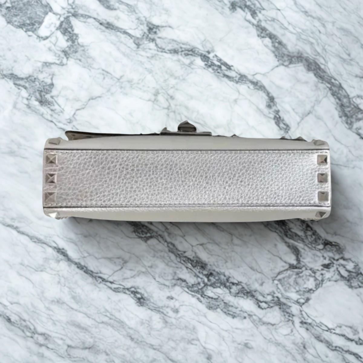 Valentino – Rockstud Silver-set: tas & pumps