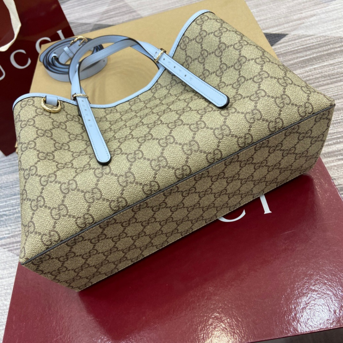 Gucci – Large GG Emblem Shopper-tas