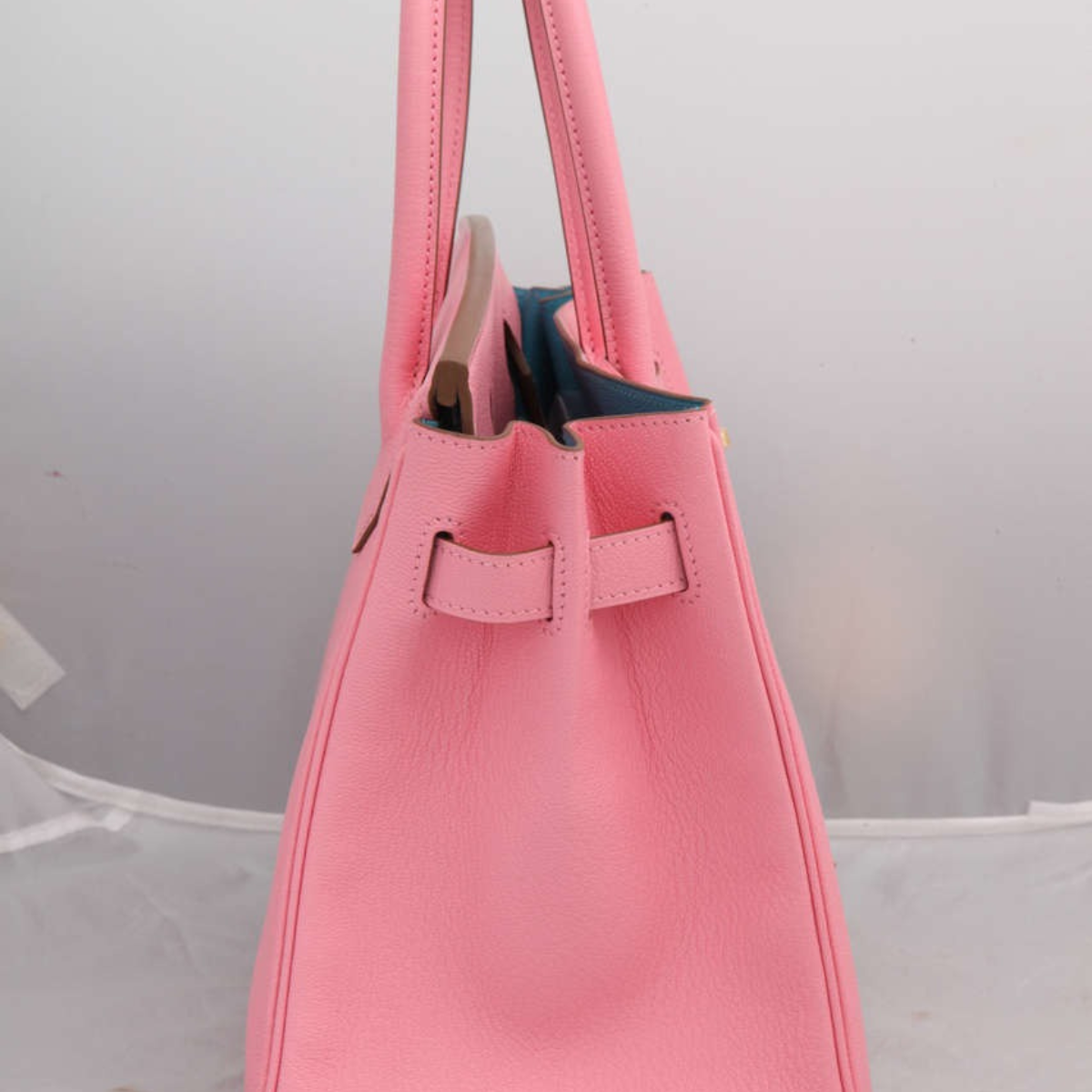 Hermès – Birkin 25-tas in roze met goudkleurige hardware
