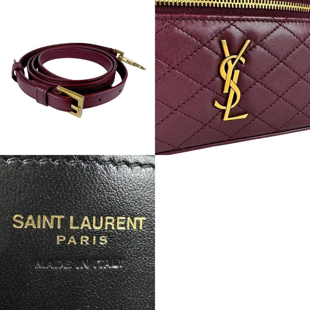 Yves Saint Laurent – Gaby Vanity Case-tas in lamsleer