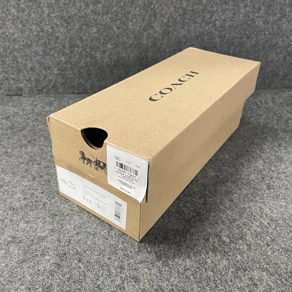 Coach Lockup Leren Slide Sandalen