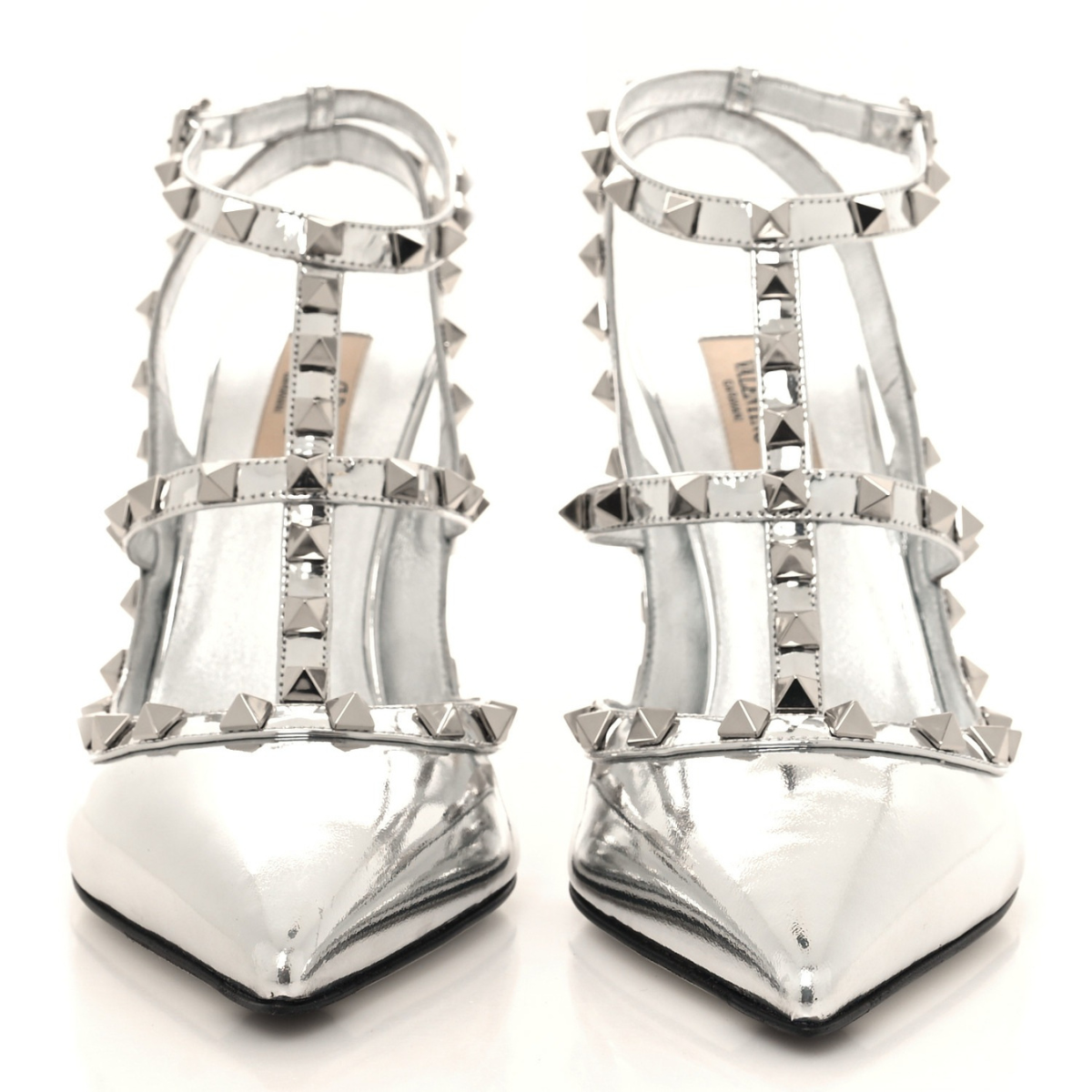 Valentino – Rockstud Silver-set: tas & pumps