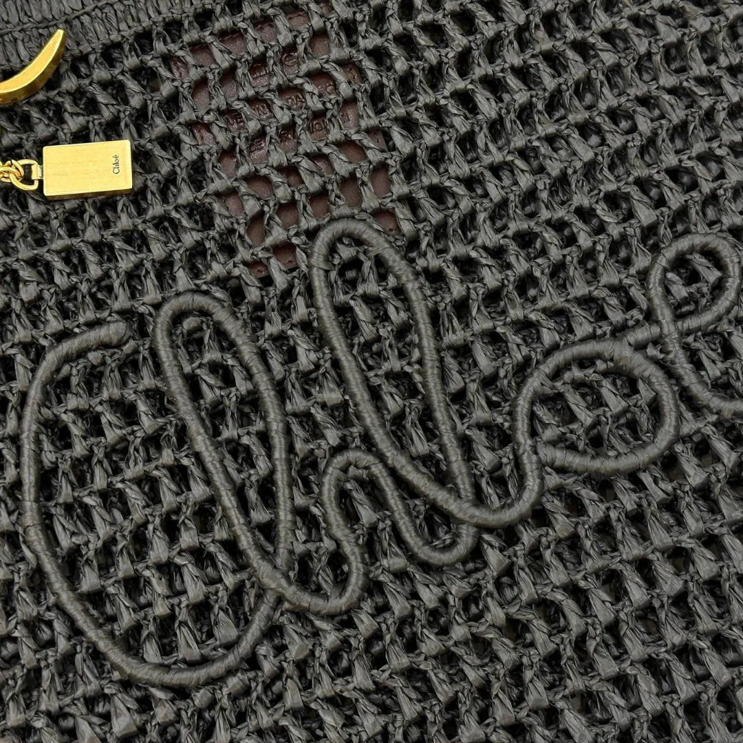 Chloé Summer Banana Tas in Raffia