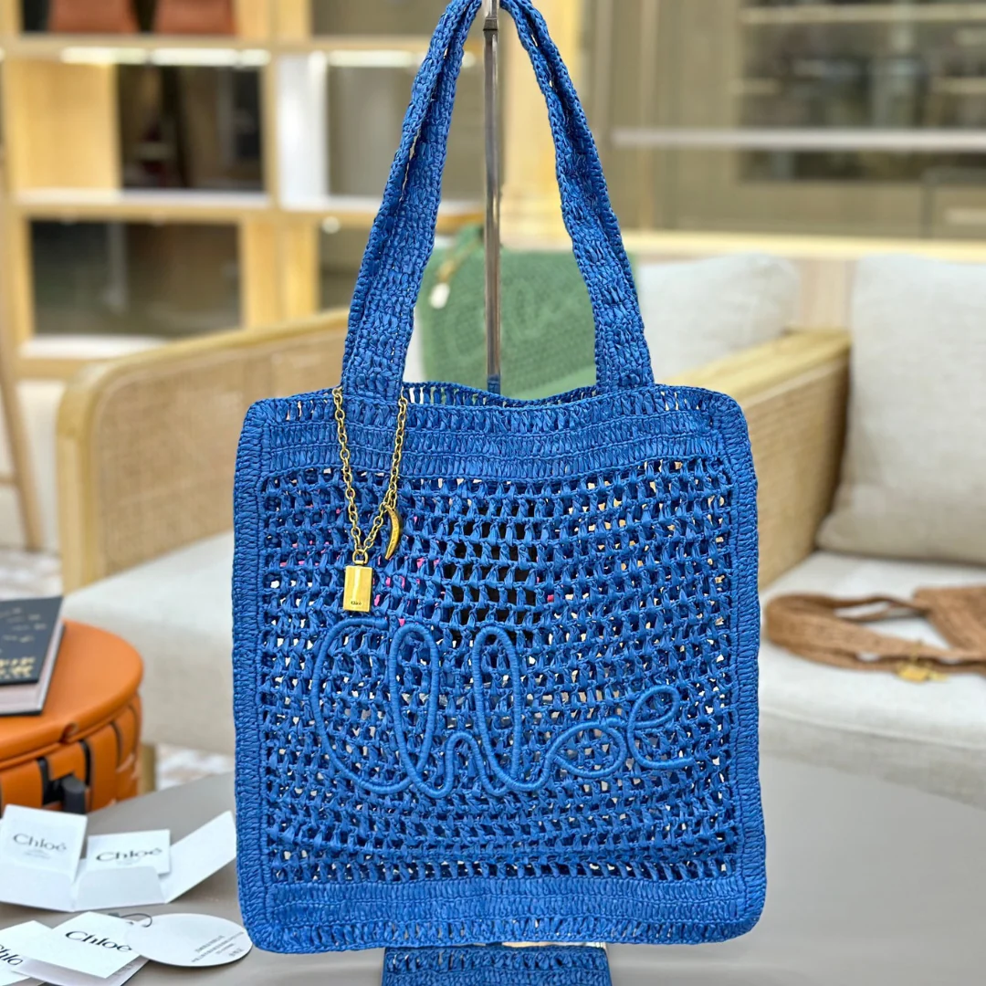Chloé Summer Banana Tas in Raffia