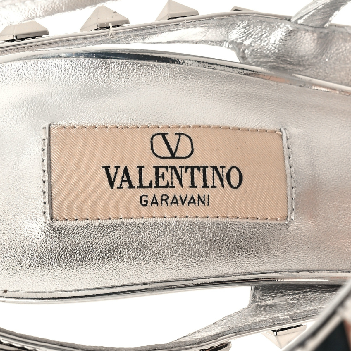 Valentino – Rockstud Silver-set: tas & pumps