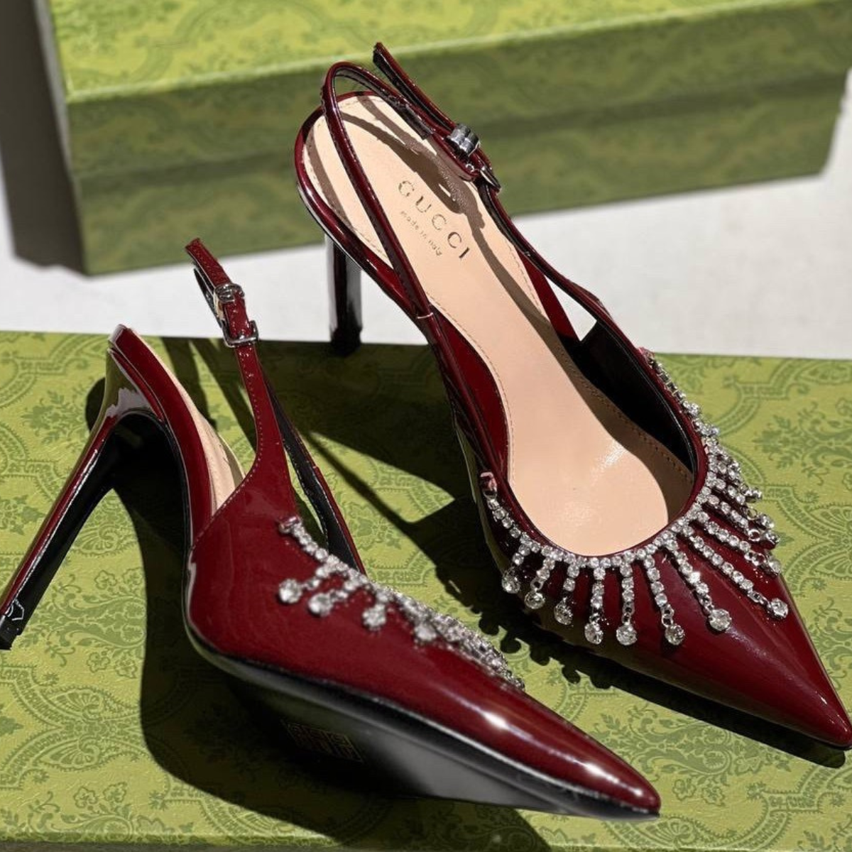 Gucci – Jackie 1961 Bordeaux & Guinevere Pumps Set
