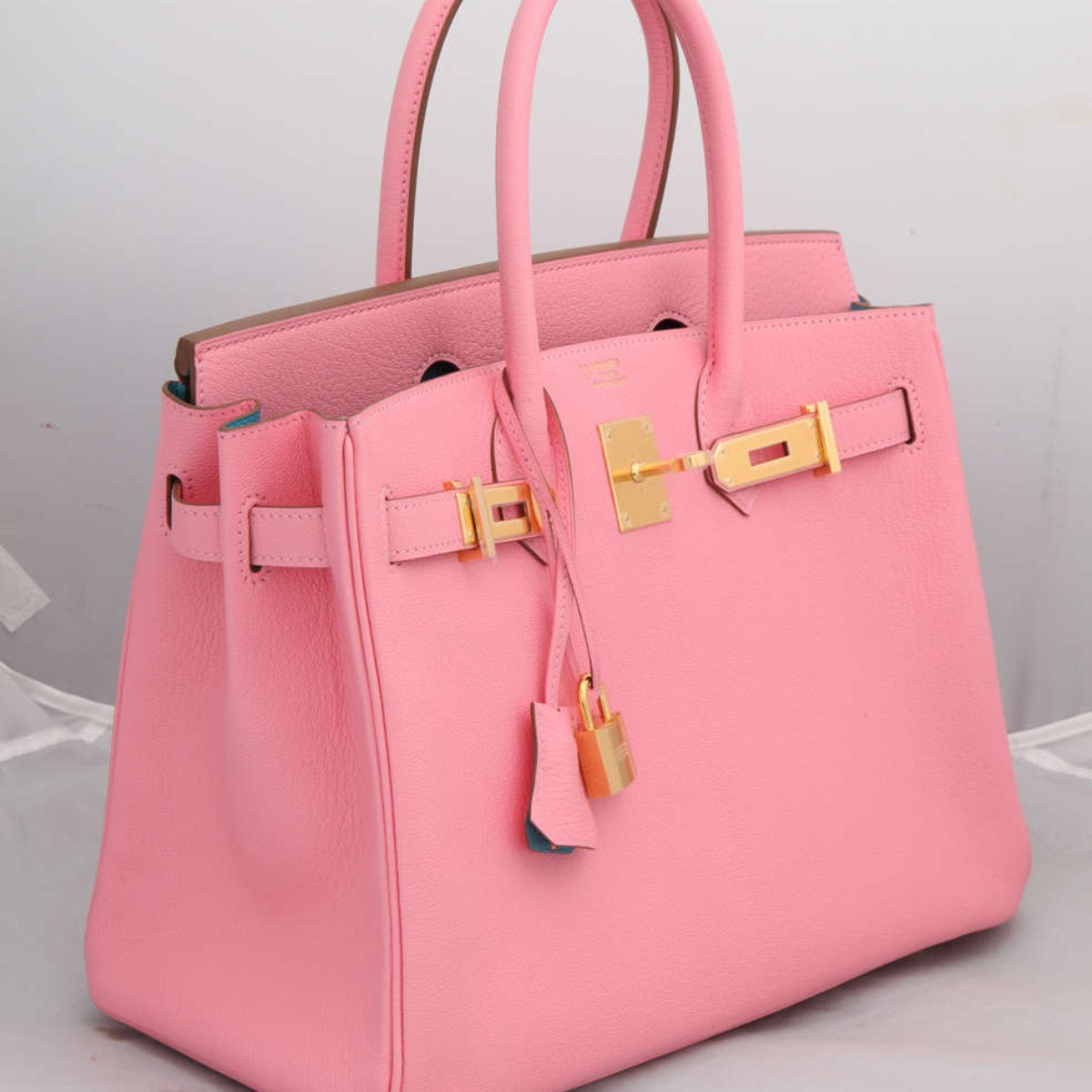 Hermès – Birkin 25-tas in roze met goudkleurige hardware