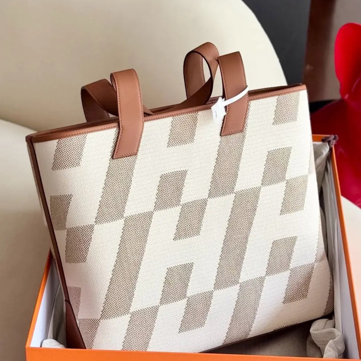 Cabas H en Biais 40 Tas van Hermès