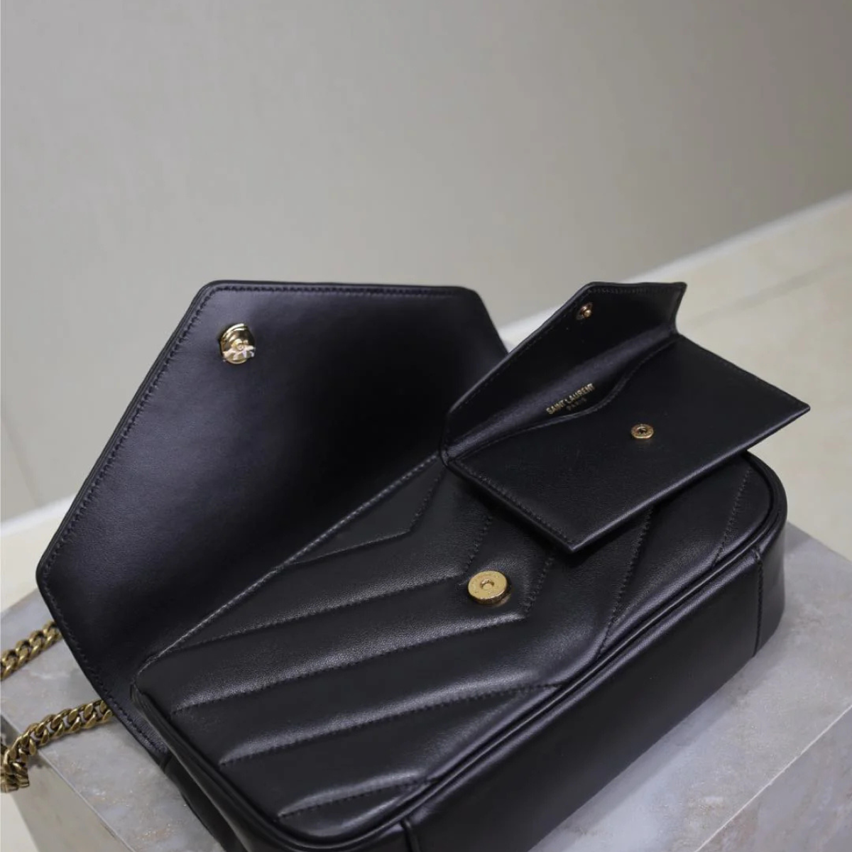 Saint Laurent – Loulou Small Matelassé-tas