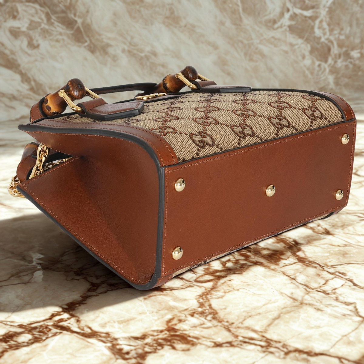 Gucci – Diana Small Tote Bag met Kristallen