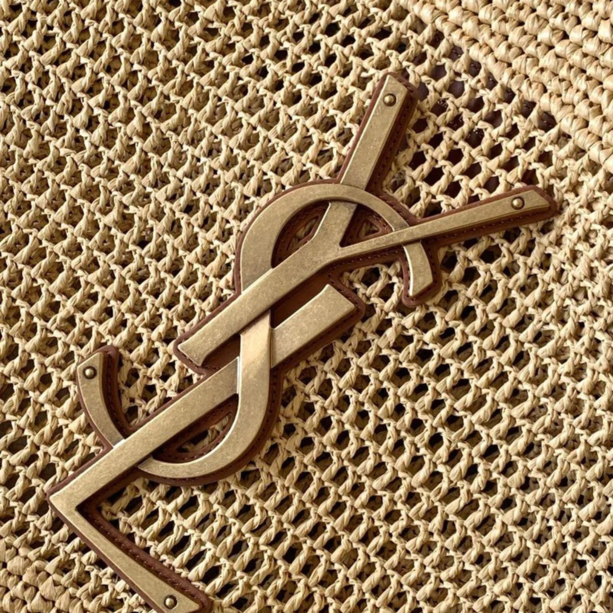 Yves Saint Laurent – Icare-tas in raffia