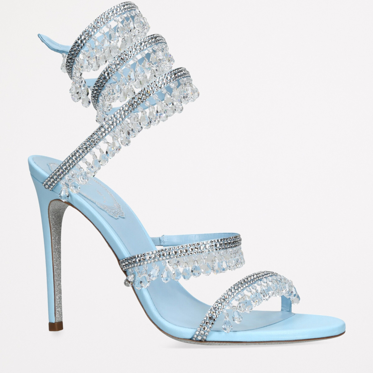 René Caovilla – Blue Chandelier Sandalen met hak 105 mm