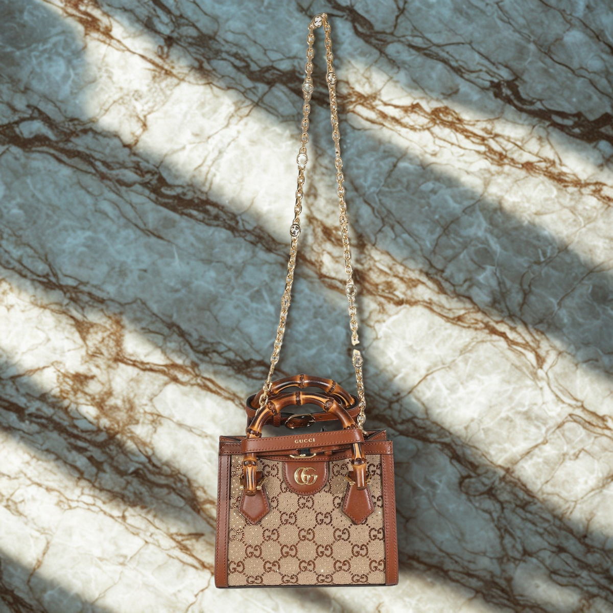 Gucci – Diana Small Tote Bag met Kristallen