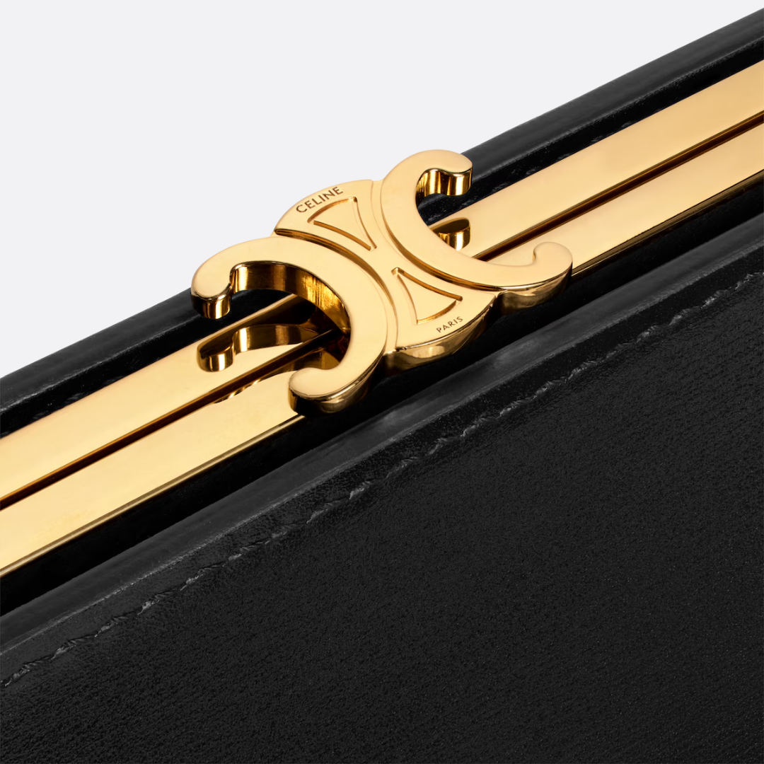 Celine Antoinette Medium Tas in Satijnen Kalfsleer – Natuurlijke Kleur