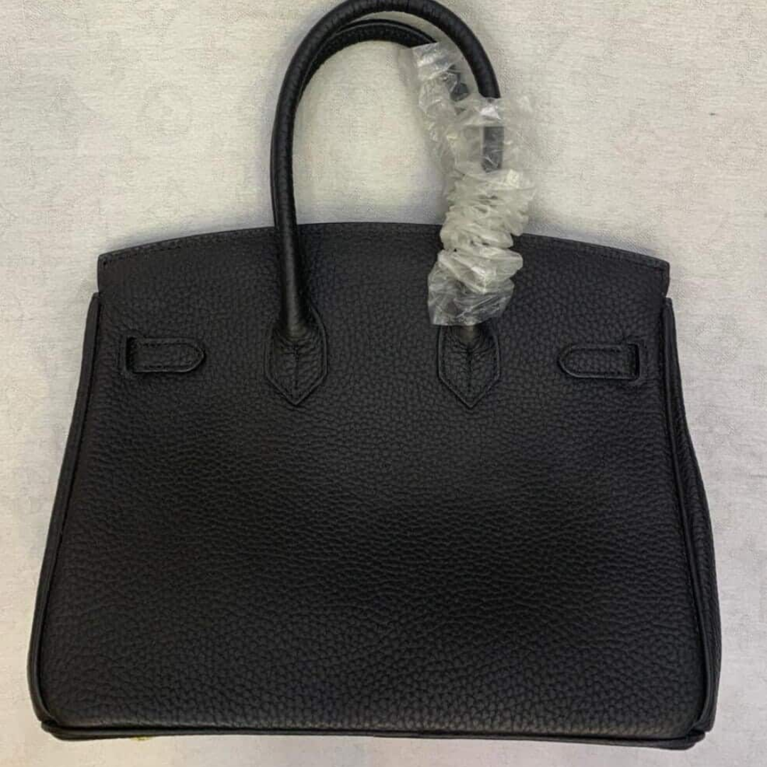 Hermès – Birkin 25-tas in zwart met goudkleurige hardware