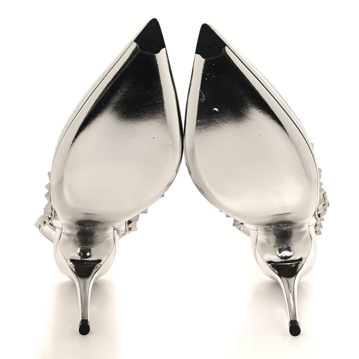 Valentino – Rockstud Silver-set: tas & pumps