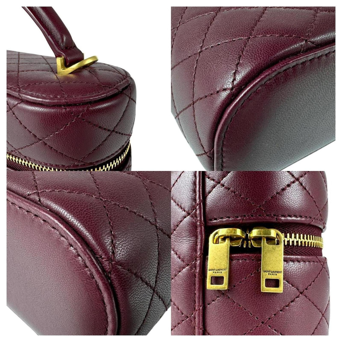 Yves Saint Laurent – Gaby Vanity Case-tas in lamsleer