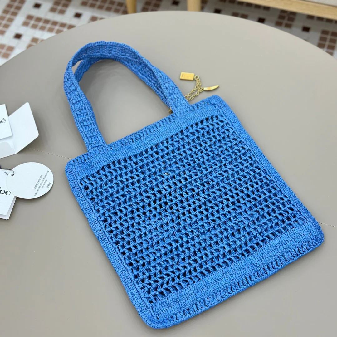Chloé Summer Banana Tas in Raffia