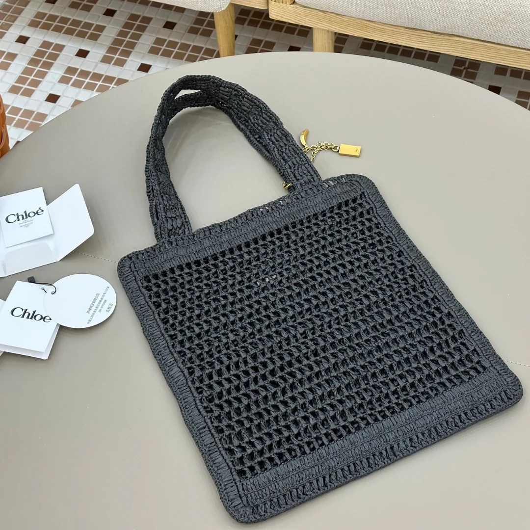 Chloé Summer Banana Tas in Raffia