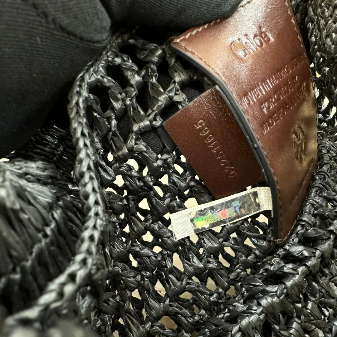 Chloé Summer Banana Tas in Raffia