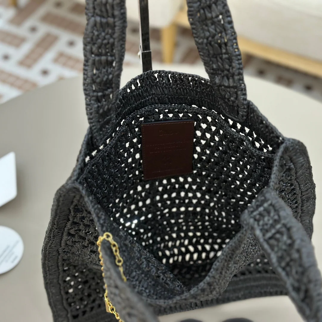 Chloé Summer Banana Tas in Raffia