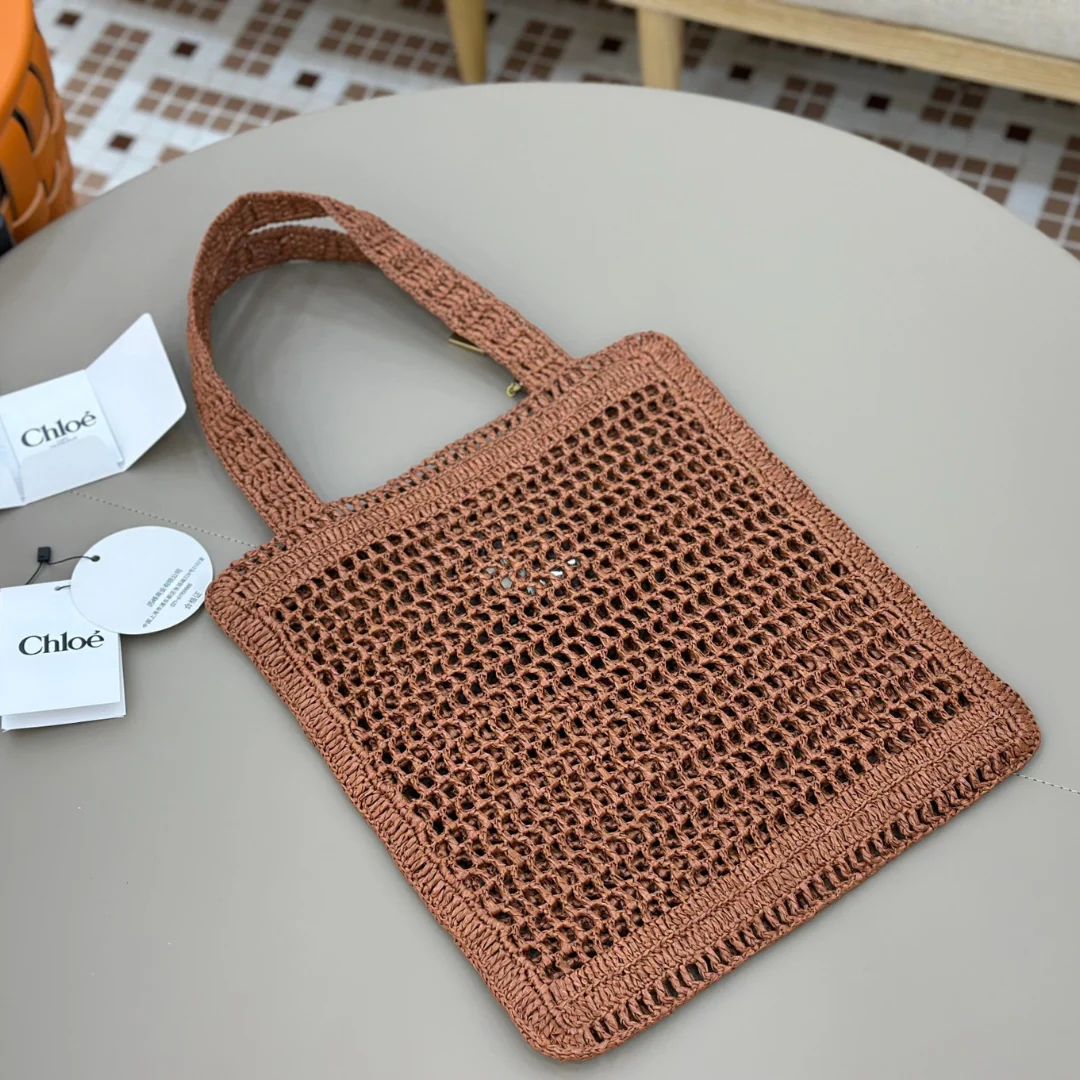 Chloé Summer Banana Tas in Raffia